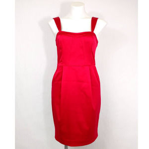 Express satin mini dress with pockets